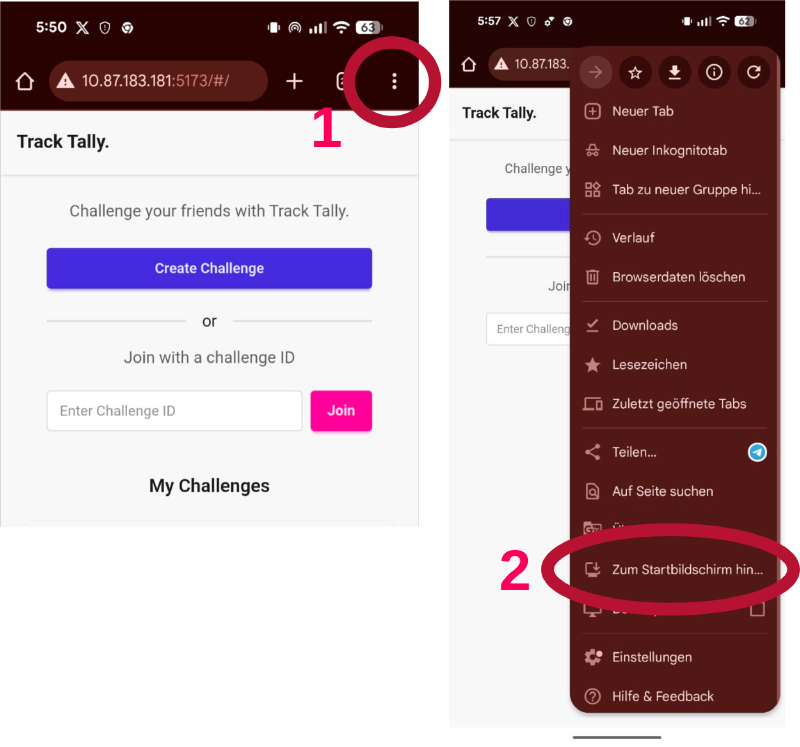Android Add to Home Screen